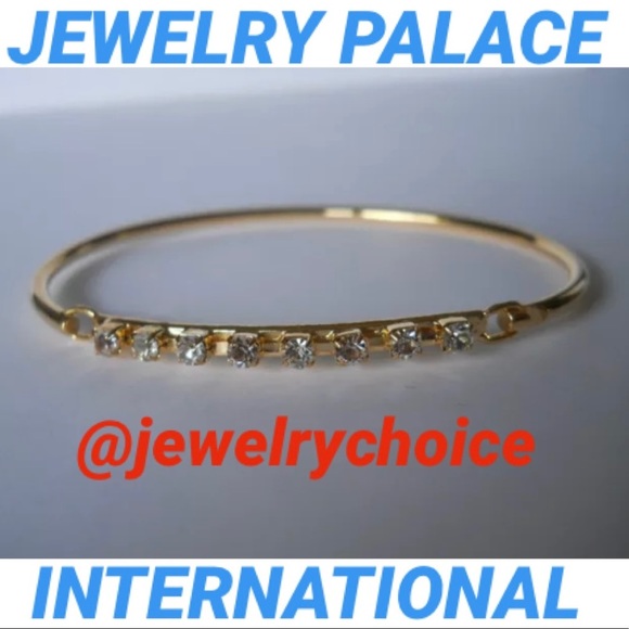 🆕14K Gold Filled Great Sparkling Crystal Bangle. - Picture 9 of 12